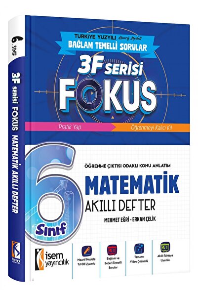İsem Yayıncılık İsem 6. Sınıf Fokus Matematik Akıllı Defter