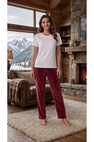 LAYD QUEEN Fransız Kadife Pijama Altı