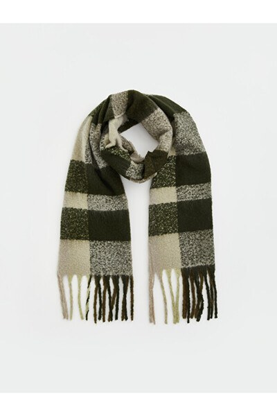 LC Waikiki I Checkered Embroidered Women's Scarf from Freezen Store