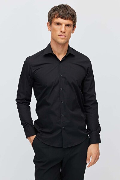 PAULMARK Men's Classic Collar Plain Shirt