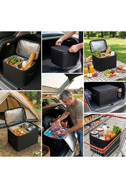 plentiful ®   Heat-Protective Thermal Carrying Bag 32 Liters – Car Trunk Orga...