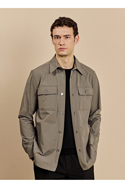 BROOKS BROTHERS Dış Gömlek, 2XL, Vizon