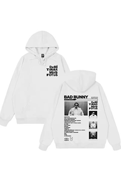 Vordevia Μπλούζα φούτερ Bad Bunny Debi Tirar Mas Fotos από βαμβάκι με στάμπα,...