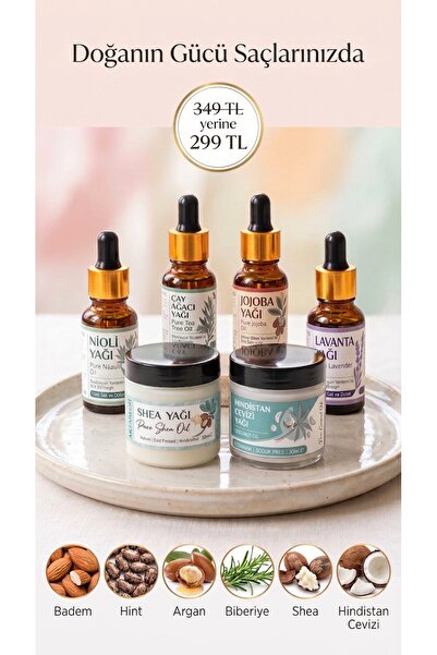 aktarloji 6-Piece Skin Care Oil Set, Natural Moisturizer, Anti-Blemish and Re...