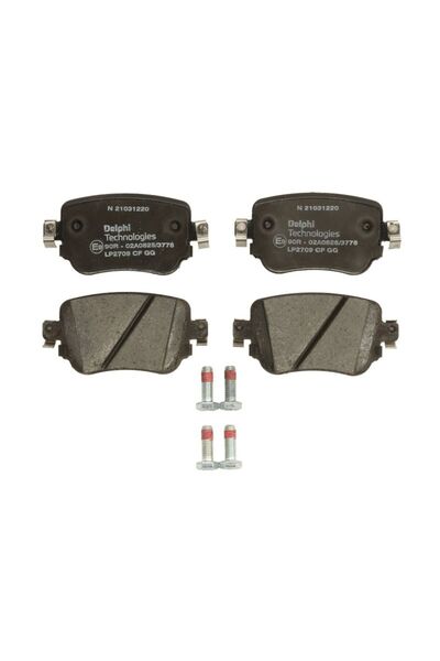 DELPHİ Plăcuțe frână, spate, Volkswagen CADDY IV Box Body/MPV (SAA, SAH)