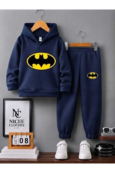 Leto Lykia Children's Tracksuit Set Unisex (Bat.Man Winter Print)