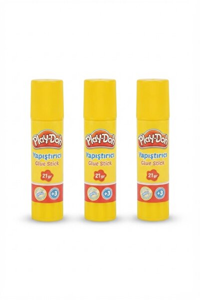 Play Doh Play-Doh Yapıştırıcı Glue Stick 21 gr - 3'lü Set (Okul ve Hobi Yapış...