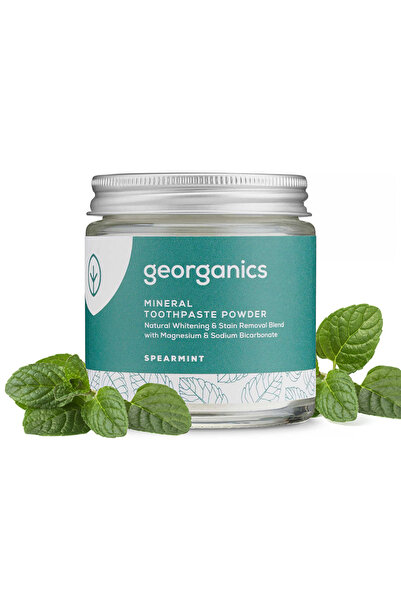 Georganics Pudră de pastă de dinți minerală cu mentă verde 60 ml