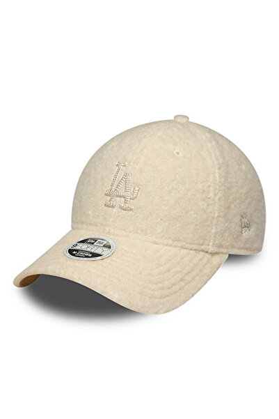 NEW ERA 60915791 WMNS WINTER BORG 9FORTY Bej Logo Baskılı Kadın Şapka