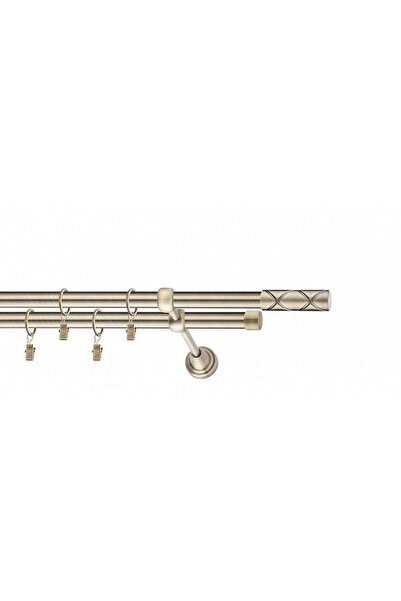 Perdegal Galerie metalica Ciel Dubla Clasica 19mmx160cm, cu Inele din Metal, ...