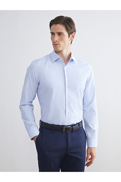 LC Waikiki Slim Fit Long Sleeve Striped Men's Shirt