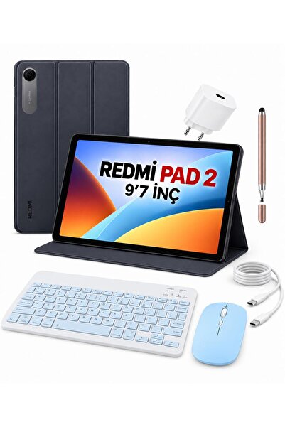 Xiaomi Redmı Pad 2 9.7" 4GB 128GB TABLET+KILIF+KLAVYE+MOUSE+ŞARJ ALETİ (HEDİY...