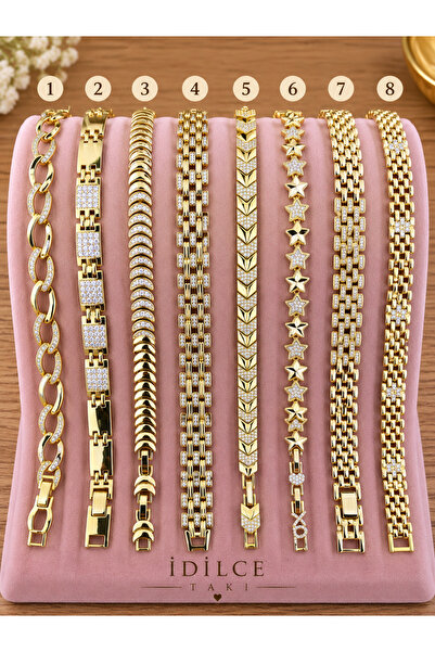 XUPİNGS JEWELRY Xuping 14K Altın Kaplama Rengi Bileklik – Model Seçenekli – K...