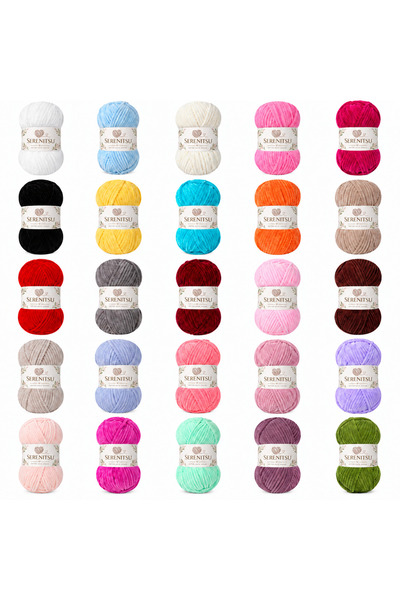 Serenitsu Velvet Thread Color Palette-25 Pieces - We Can Send Any Colors You ...