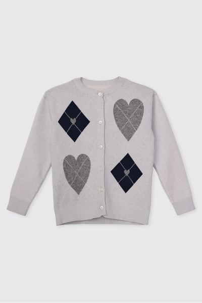 Panço Girl's Blue Cardigan