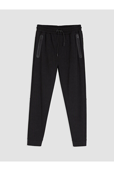 LC Waikiki Vizyon New Season Black Regular Fit Men's Jogger Sweatpants