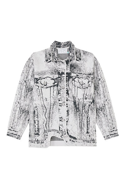 PH5 Hana Denim Patterned Oversize Jacket