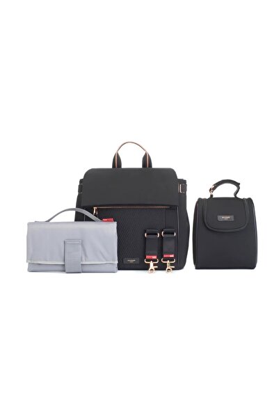 STORKSAK St. James Baby Care Bag Black Scuba 38X34X14 cm