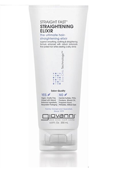 Giovanni Giovanni Straight Fast Elixir Fast Acting Hair Straightening - 201ml