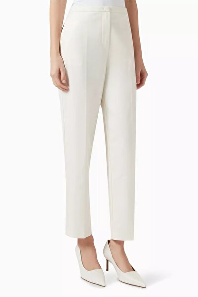12storeez Cotton Straight Leg Women's Trousers, Comfortable Elegance with Poc...