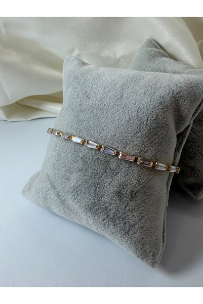 divakse Steel Bracelet with Zircon Stones and Clip-On Models
