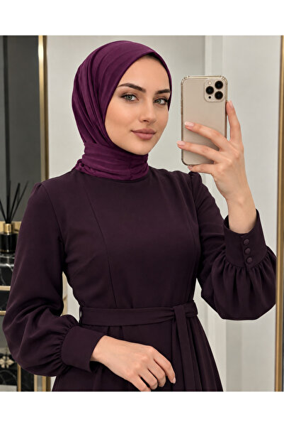AHRAR tesettür Practical Ready-To-Wear Hijab Scarf with Snap Fasteners, Hijab...