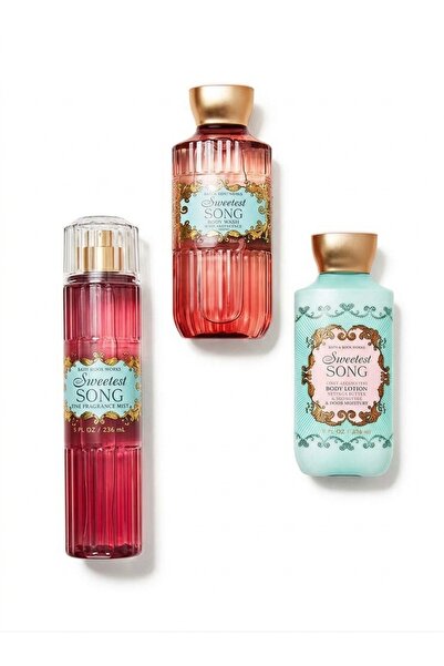Bath & Body Works Sweetest Song Mist, Shower gel and Lotion