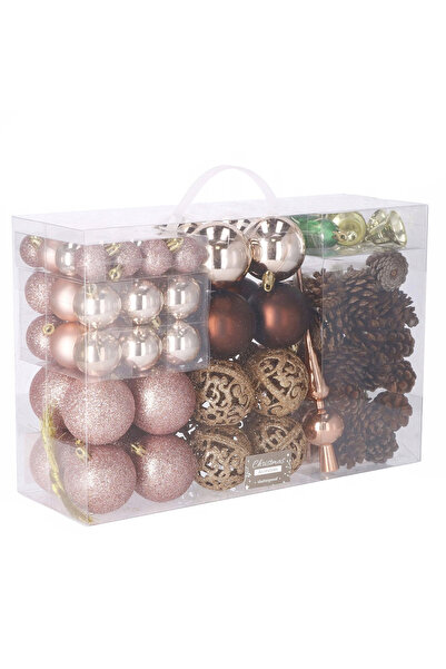 Mandalin , Set globuri si decoratiuni de Craciun, 101 piese, diverse dimensiu...