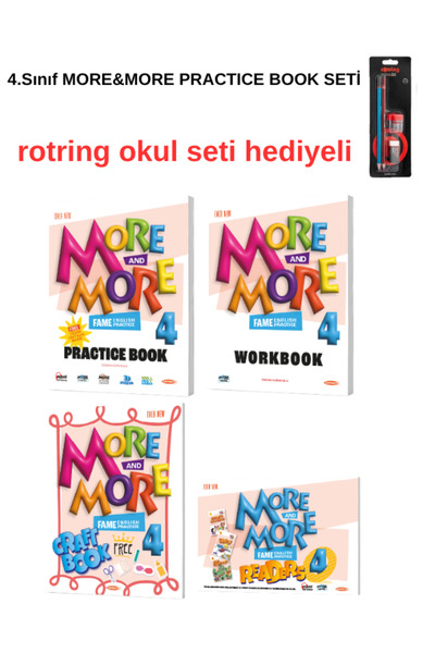 Fenomen Yayıncılık 4.Sınıf More And More Practice Book & Workbook Seti