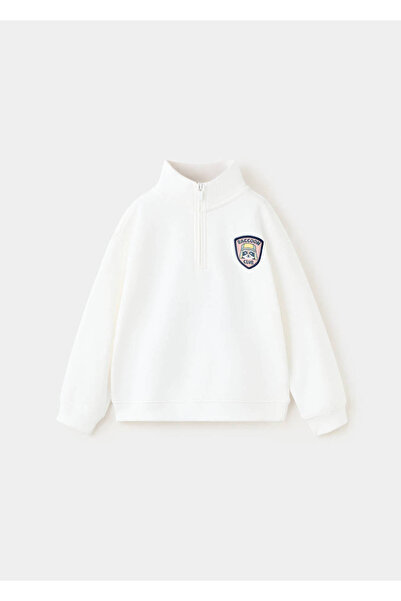 MANGO Baby Desenli balıkçı yaka sweatshirt