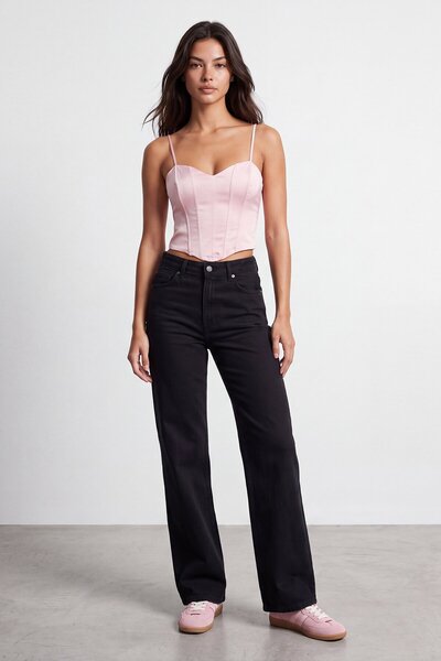 VAGGON High Waist Denim Pantalon