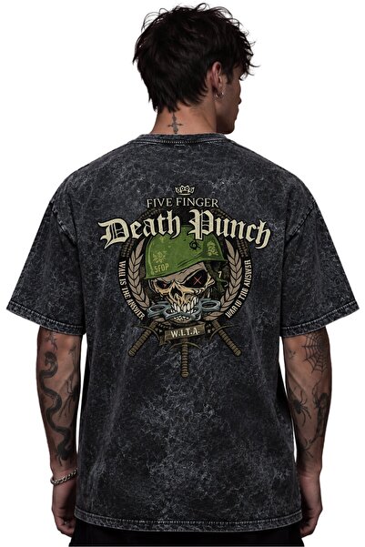 SEVBANO Five Finger Death Punch Rock Metal Music Band Printed Unisex Oversize...
