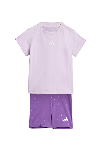 adidas Mor Unisex Bebek Tayt Takımı KD3403 ING GLAM SET