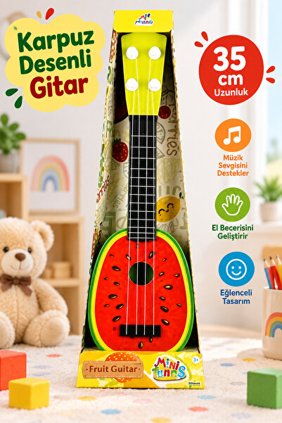 İmraden Sunman Meyve Desenli Gitar Karpuz Desenli Gitar