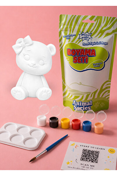 Ayı Boyama Seti | Hobi ve Eğitici Aktivite İçin 3D Ayı Boyama Seti | Animal Serisi