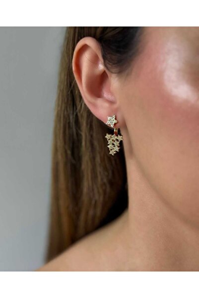 Bubbleatelier Çelik Mini Yıldız Gold Küpe