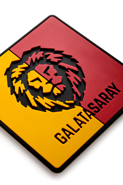 Galatasaray Partial Lion Silicone Coasters (Set of 2) - Licensed Original