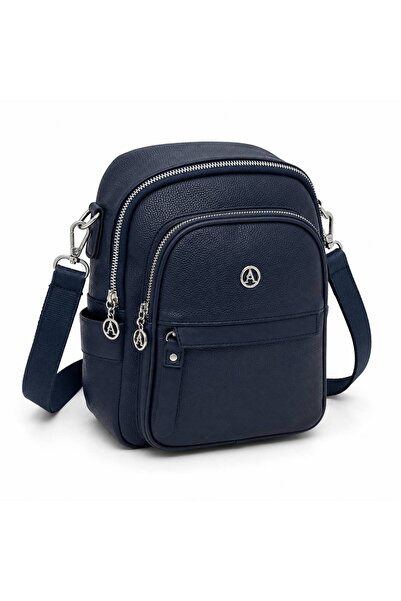 Neli Elegant Women's Zipper Detailed Shoulder and Backpack Bag