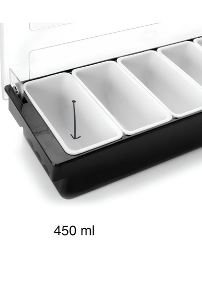 Holder 6-Compartment Condiment – 450 ml
