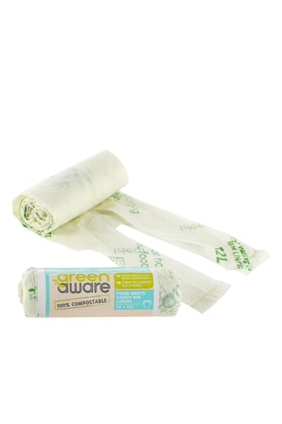 GreenAware Saci de gunoi compostabili 12L 14 bucăți