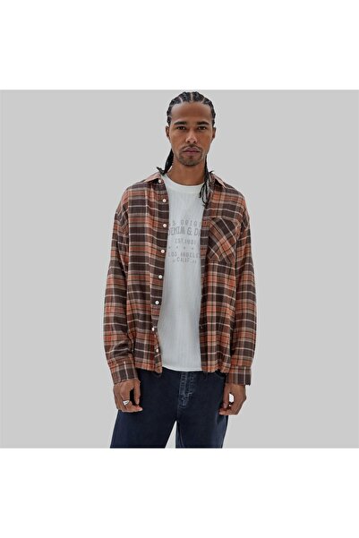 Guess Collection GUESS Originals Πλυμένο Φανελένιο Πουκάμισο