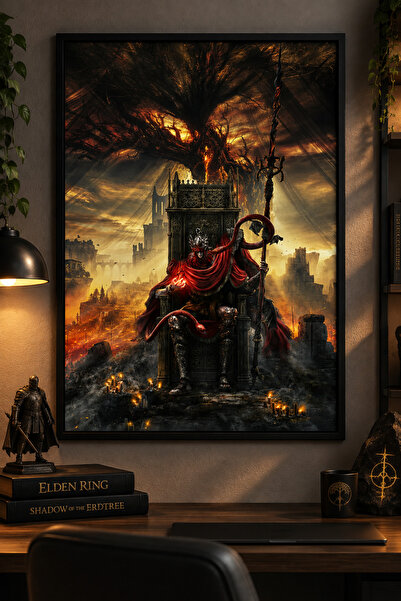 Mercher Club Elden Ring: Shadow of the Erdtree Çerçeveli Tablo, Dark Fantasy ...