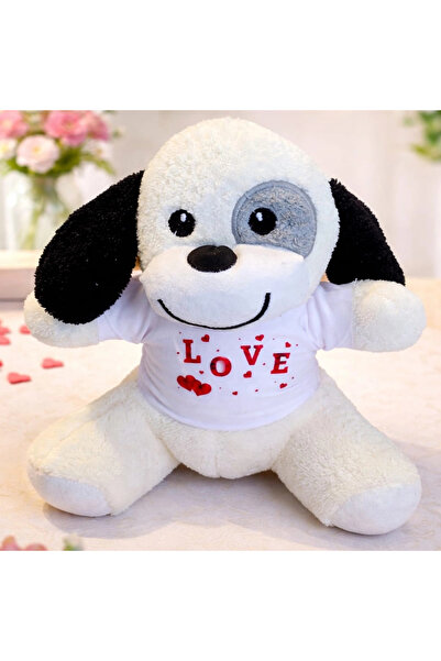 Lovesta Home كلب لطيف من القطيفة مع تي شيرت الحب