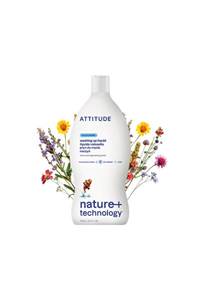 Attitude Detergent de vase Wildflowers, 700 ml