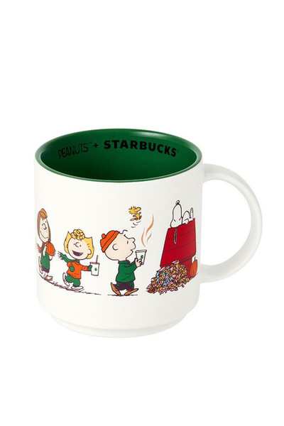 Starbucks Snoopy Peanuts Beyaz Baskılı Kupa 414ml - Limited Edition