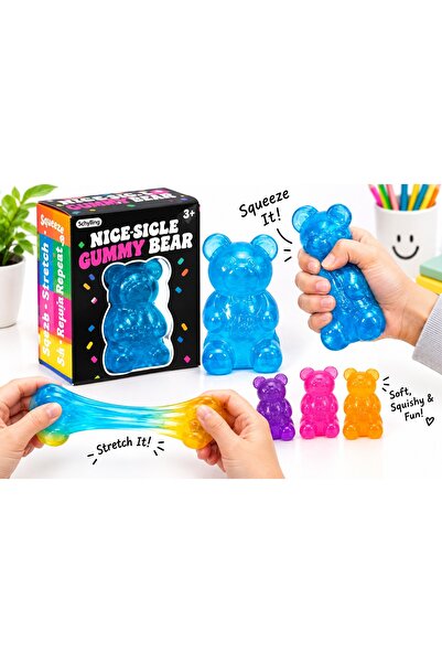 Generic Brand Needoh Nee Doh Gummy Bear Sensory Squeeze Toy - Gooey Gummy Squ...