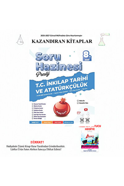 Nartest Yayınları 2026-2027 8. Sınıf T.C. İnkılap Tarihi ve Atatürkçülük Soru...