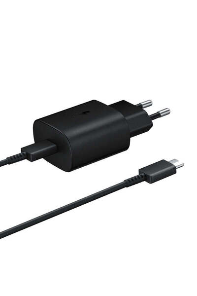 Samsung Charger 25W, USB-C, 3A, EP-TA800EBE + Cable EP-DA905BBE, Black