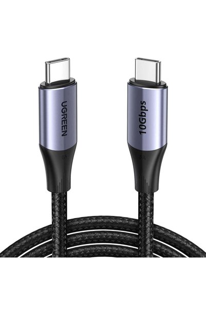 Ugreen Cablu de date US355 (80150), Tip-C, încărcare rapidă, 100W, 5A, 4K, 10...