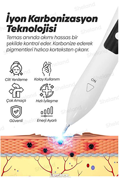 MCA Deerhome UV Işıklı Profesiyonel Plazma Laser Pen Mole Akne, , Ben, Dövme,çatlak Leke Silme Cilt Bakım